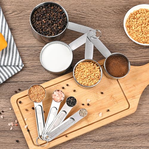 Measuring Cups and Spoons Set, 8 Piece