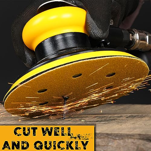 80 Grit Sanding Discs 6 Inch, Hook and Loop Sandpaper for Orbital Sander, Professional for Automotive and Woodworking, 100 Pack - style: 80 Grit