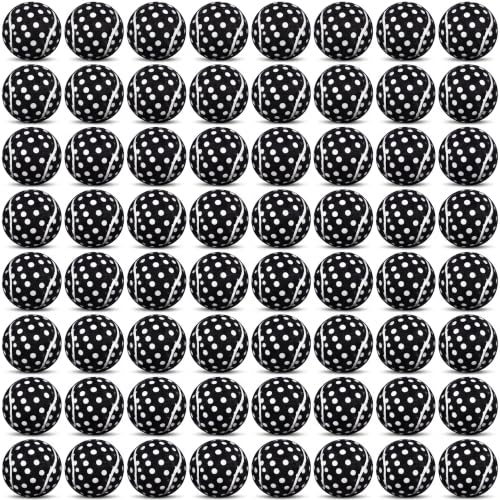 Macarrie 60 Pcs Precut Tennis Balls for Chairs Legs, Black and White - color: Black and White