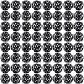 Macarrie 60 Pcs Precut Tennis Balls for Chairs Legs, Black and White - color: Black and White