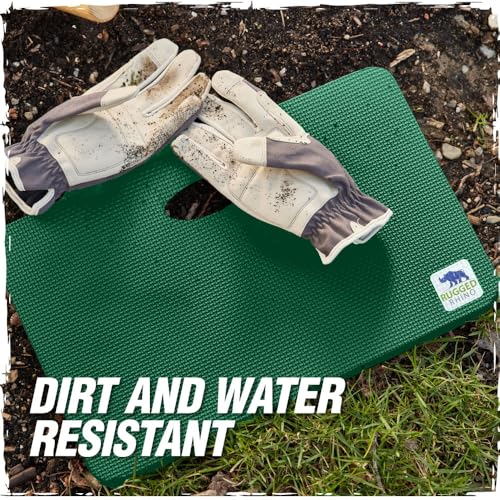 RUGGED RHINO Extra Thick Foam Kneeling Pad for Gardening, Pine Green - color: Pine Green