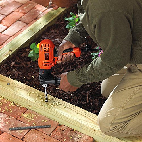 BLACK+DECKER 7.0 Amp 1/2 in. Electric Drill/Driver Kit (DR560) , Orange