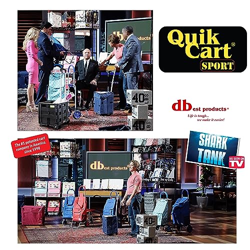 dbest Products Quik Cart Sport Collapsible Rolling Crate on Wheels - Black - color: Black, style: Sport