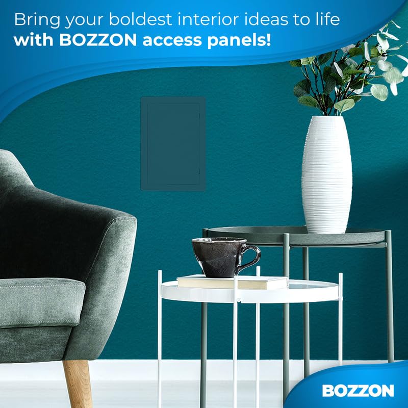 BOZZON Access Panel for Drywall - 6 x 9 in - Wall Hole Cover - Access Door - Plumbing Access Panel for Drywall - Heavy Durable Plastic White - size: 6 x 9