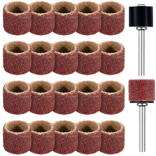 Leelosp 22Pcs Dog Nail Grinder Bands Drums,1/2 Inch 120 Grit - size: 1/2 Inch 120 Grit
