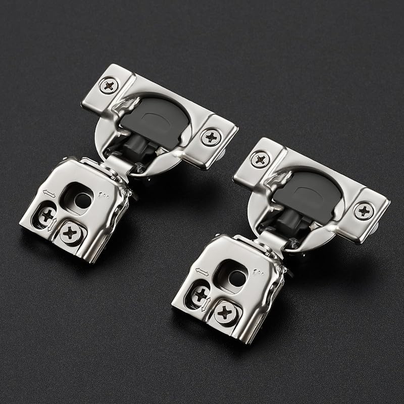 Ravinte 1 Inch Overlay Soft Close Hinge Kitchen Cabinet Hinges 50 Pack - size: 1 inch Overlay
