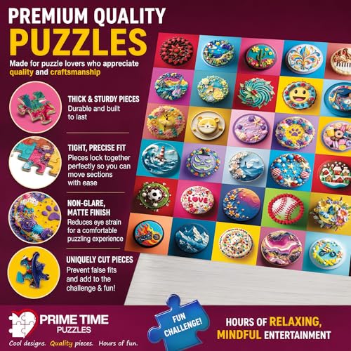 Adult Jigsaw Puzzle 1000 Piece Colorful Cakes - color: Gallery of Cakes