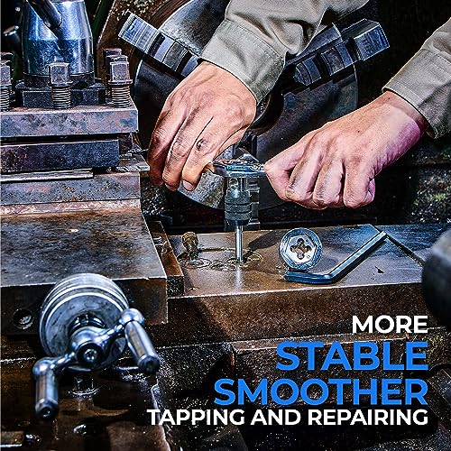 toolant 127-Piece Metric & SAE Ratcheting Tap and Die Set - size: 127pcs set