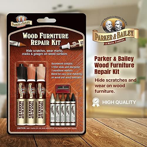 Parker & Bailey Wood Furniture Repair Kit, 3 Count