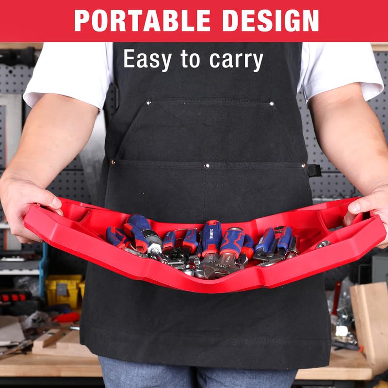 WORKPRO 5-Piece Tool Organizer, Non-Slip Flexible Tool Tray Set