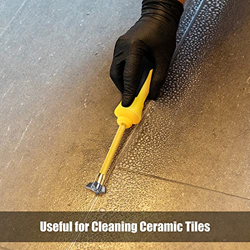 Zhengmy Grout Removal Tool 4 in 1 Grout Scraper Cleaning Remover Tool Scraper Cemented Carbide Alloy Head Tile Removal Caulking Cleaner for Floor Ceramic Tile Gaps