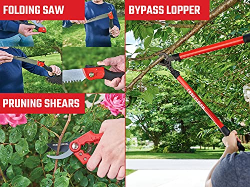 CRAFTSMAN CMXMKIT0170 Tree & Shrub Pruning Set with Bypass Pruning Shears, Bypass Lopper and Folding Pruning Saw - style: Tree & Shrub Pruning Set