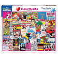 White Mountain 1000 Piece Jigsaw Puzzle 80's Unique, I Love The 1980's - style: Retro