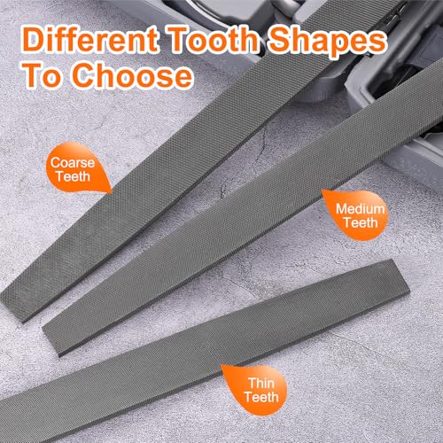 HARFINGTON Tip Coarse Cut File 6" Double Cut Teeth High Carbon Steel Hand Rasp File without Handle for Metal Wood Deburring Removing - size: 6", style: Coarse