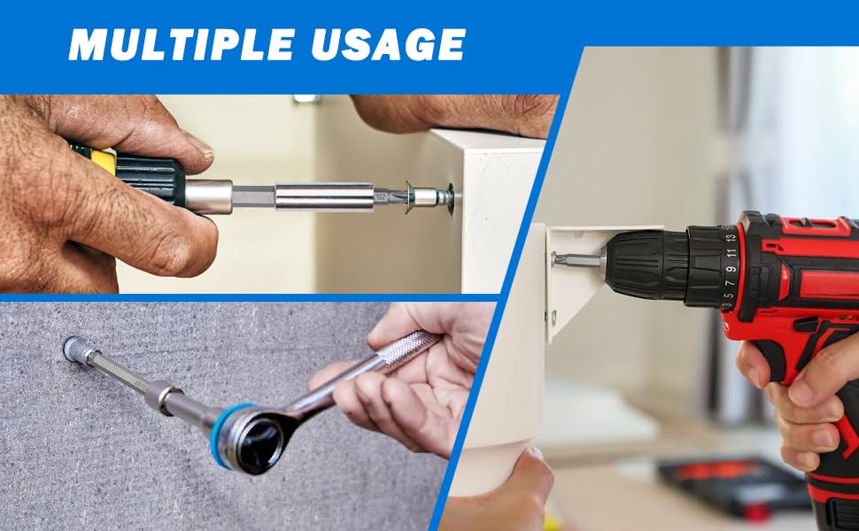 208-Piece Professional Screwdriver Bit Set, 1/4" Hex Shank Chrome Vanadium Steel Driver Bit Set, Includes Security Bits, Nut Driver and Bit Holder - style: 208PCS