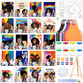 Sherr 140 Pcs 20 Set Pre Drawn Canvas Painting Kit, Pride Month - style: Pride Month