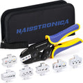 haisstronica Quick Change Ratchet Crimping Tool Kit, 6 Dies, Oxford Bag