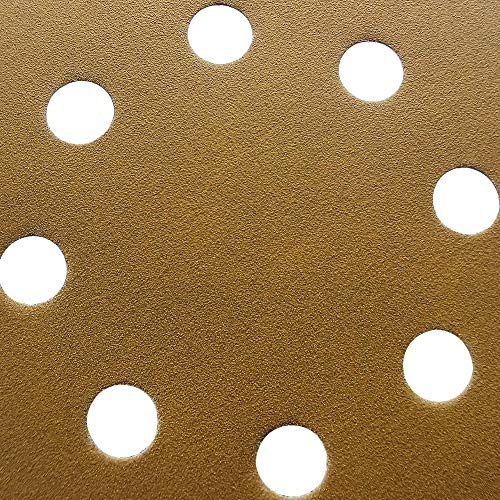 5-Inch 8-Hole Hook and Loop Sanding Discs, Orbital Sander Sandpaper Discs, 100 Pieces Round Sandpaper Set, 220 Grit - size: 220-Grit