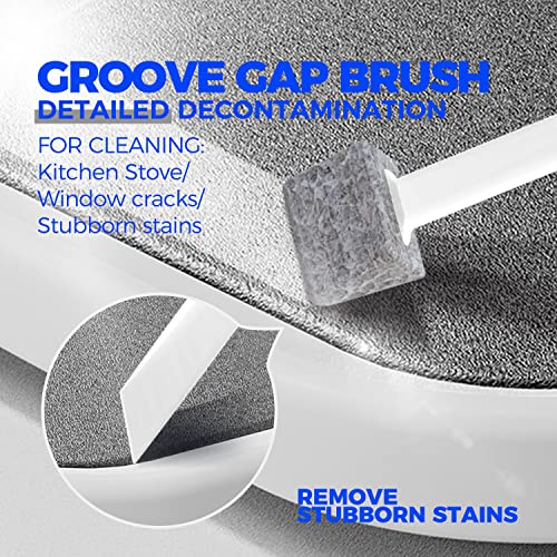 Holikme 7 Pack Cleaning Brush Scrub Brush Kitchen Brush for Floor,Black - color: Black