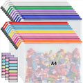 JARLINK A4 Mesh Zipper Pouch Bags, 24 Pcs Waterproof Zipper Pouch Bags - style: 24pcs