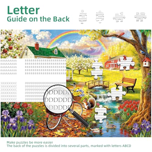 Cozy Country Life Puzzles for Adults 1000 Pieces - color: Cozy Country
