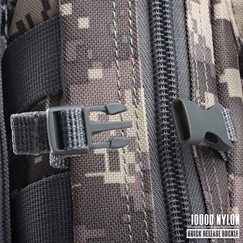 LIVANS Tactical Molle Utility Pouch, EDC Tool Pouch, Small Admin Pouch - color: CamoGray