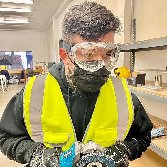 NEIKO Pro Clear Protective Lab Safety Goggles - size: Direct Vent