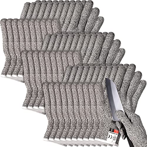 Potchen 15 Pairs 15 Pairs Cut Resistant Gloves Level 5, Safety, Large - size: Large