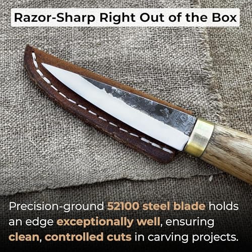 Sharky Whittling Knife Hand-Forged Sloyd Tool 2.95 In