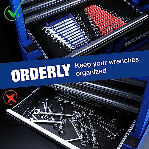 WORKPRO 2-Pack Magnetic Wrench Organizer, 12-Piece Wrench Holder Set - style: Magnetic Wrench Organizer(2PC)