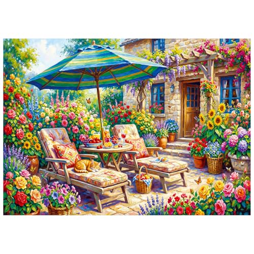 Sweet Summer Time Puzzles for Adults 1000 Pieces, Fun Puzzles - color: Sweet Summertime