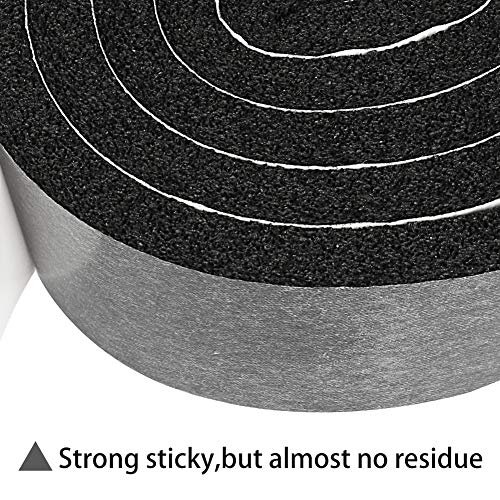 2 Rolls 2 Inch W 1/2 Inch T Weather Stripping Air Conditioner Open Cell Foam Seal Tape, Window Insulation High Resilience Seal Strip for Doors Window,Total 11FT - size: 2 Inch W 1/2 Inch T