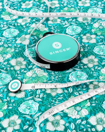 SINGER 50003 ProSeries Retractable Tape Measure, 98-Inch, Teal