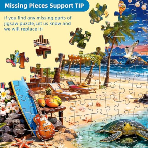 Beach House Puzzles for Adults 1000 Pieces - color: Cozy Beach