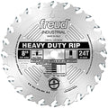Freud LM72M008: 8" x 24T Heavy-Duty Rip Blade - style: 8-Inch 24 Tooth FTG Ripping Saw Blade with 5/8-Inch Arbor