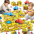Beby Buty 48PCS Puzzle City Racer Car Track Set Toys for Kids, Toys Gifts for 3 4 5 Year Old Boys, Puzzle Racer Kids Car Track Set Ages 3-5 4-6, 3 4 5 Year Old Boys - style: 48 PCS City Theme