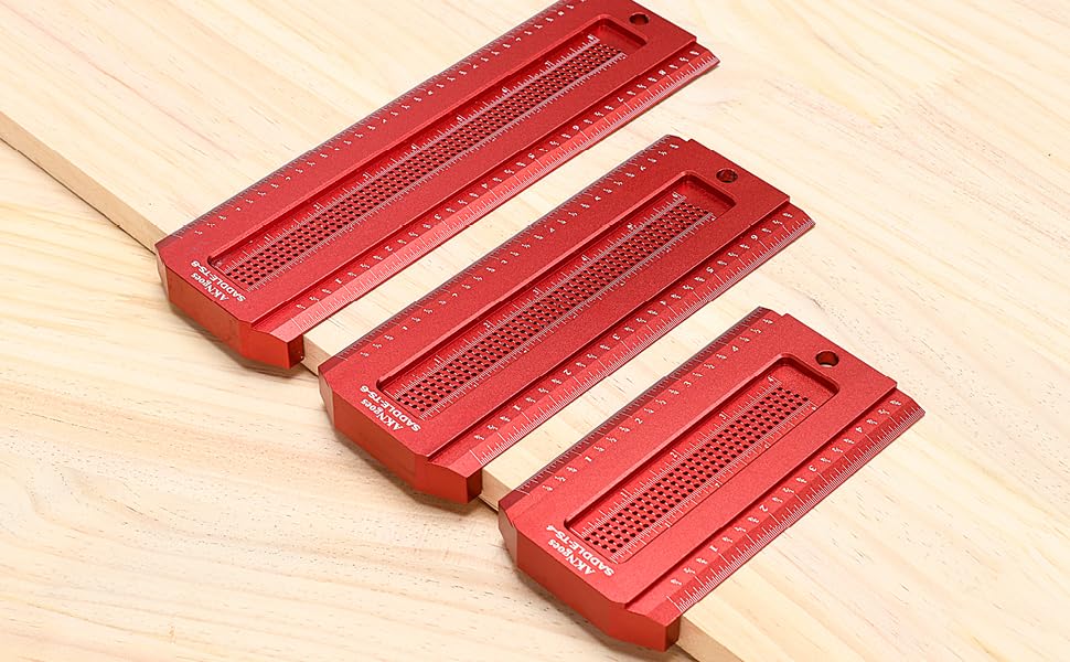 Woodworking Saddle T-Square Ruler 6in, T-Square for Carpenter Work, Layout and Measuring Tools - style: 6inch