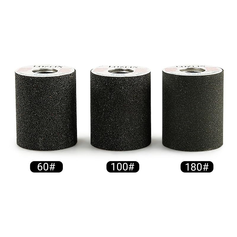 LOZLIN 4PCS Cylindrical Diamond Grinding Wheel Polishing Head Abrasive Sanding Wheel 50/100/200 Grit Angle Grinder Grinding Heads Matching Extensions - style: Cylindrical