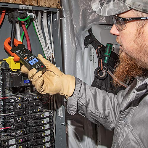 Klein Tools CL120 Digital Clamp Meter, Auto-Ranging 400 Amp AC, AC/DC Voltage, Resistance, Continuity, Non-Contact Voltage Tester Detection - size: Clamp Meter