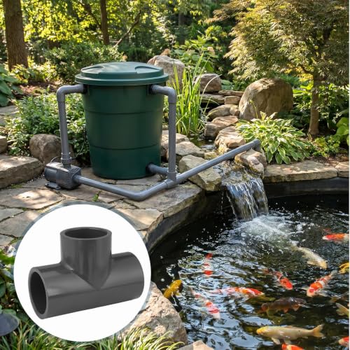 6 Pack Schedule 80 PVC Pipe Fitting Tee 1-1/2" Socket, Compatible with 801 Series Heavy Duty Tee for Industrial Irrigation Plumbing Applications - size: 1-1/2" Socket