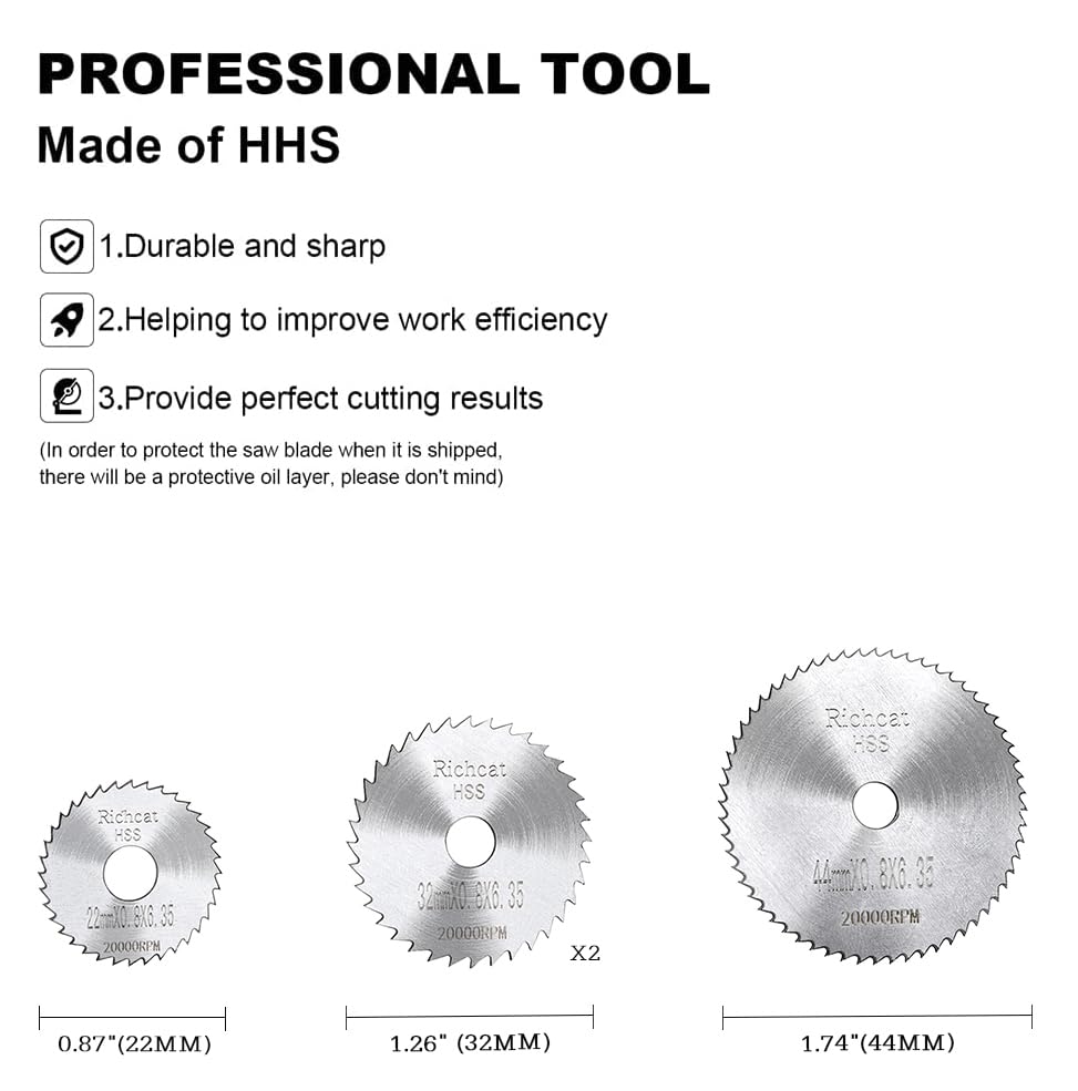 Richcat PVC Pipe Inside Cutter(4Pcs Saw Blades) with 1/4" Hex Shank,Plumbing Internal Plastic ABS Pipe Cutter,22/32/32/44Diameter, with Wire Saw for Indoor Outdoor Pipe Improvement - size: 1/4" Hex Shank (4 Saw Blades + Wire Saw)