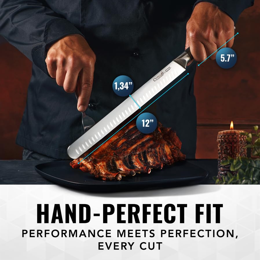 Cutluxe Brisket Knife, 12" Carving & Slicing Knife for Meat & BBQ - size: Brisket Knife