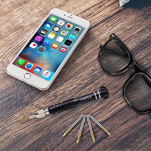 Mini Eyeglass Repair Kit Glasses Screwdriver Pocket Precision Tool - color: Black
