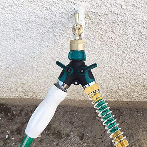 Hourleey Garden Hose Protector, Hose Extension Adapter with Coil Spring (4 PCS) - size: 4 Pack