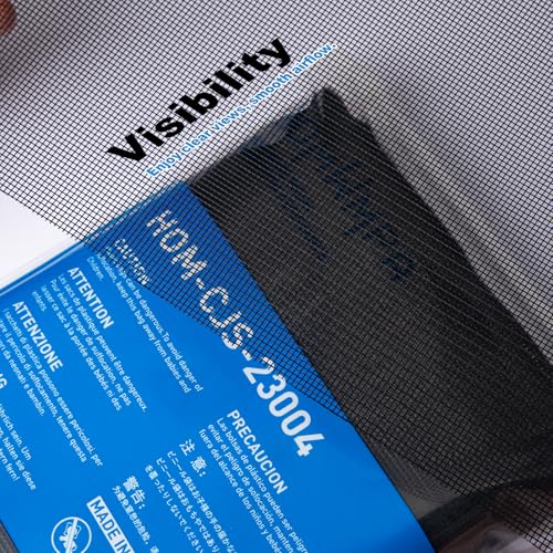 Window Screen Replacement Kit Durable 39" x 118" Polyester Mesh with Tool - color: Black, size: 39" x 118"
