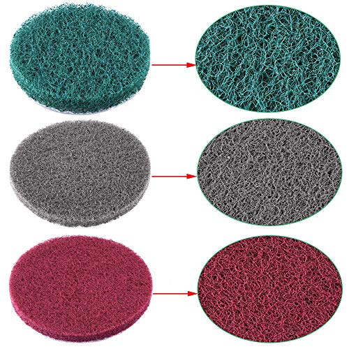 4 Inch 26 PCS Scouring Pads Drill Brush Power Scrubber Cleaning Kit - size: 4 Inch 26 Pieces