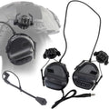 ATAIRSOFT Tactical Airsoft Headset with Microphone Waterproof Hunting Shooting Headphones Earmuff No Noise Reduction Function - color: Bk