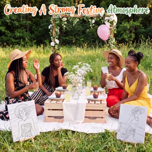 Sherr 140 Pcs 20 Set Pre Drawn Canvas Painting Kit, Summer - style: Summer