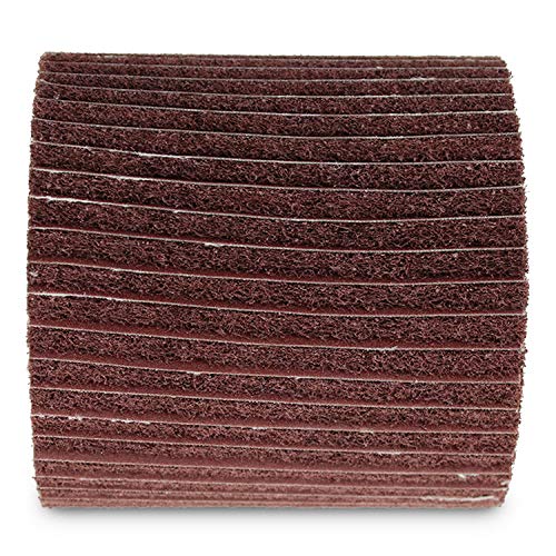 BHA 4"x4" Interleaf Flap Drum, 3/4" Quad Keyway, 120 Grit - size: 120 Grit