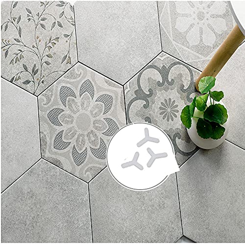 Tile Spacers,Wall Floor Tile Plastic Y Type Spacers Tiling Tools 3mm White 1000pcs